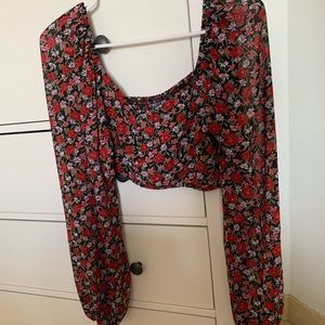 Crop top blouse